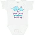 thumbnail image 3 of Inktastic My Great Aunt Whale-y Loves Me Boys or Girls Baby Bodysuit, 3 of 5