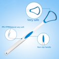 thumbnail image 6 of Tongue Scraper Portable Plastic Oral Tongue Cleaning Brush Hygiene Tool Gratte langue tounge scrapper Remove Bad Breath 1pc Scraper small, 6 of 6