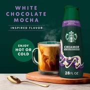 Starbucks White Chocolate Mocha Coffee Creamer, 28 fl oz Bottle, Dairy Cream