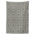 thumbnail image 3 of Ambesonne Ethnic Tablecloth Rectangular Table Cover, Persian Flora, 60"x90", Tan Blue White, 3 of 4