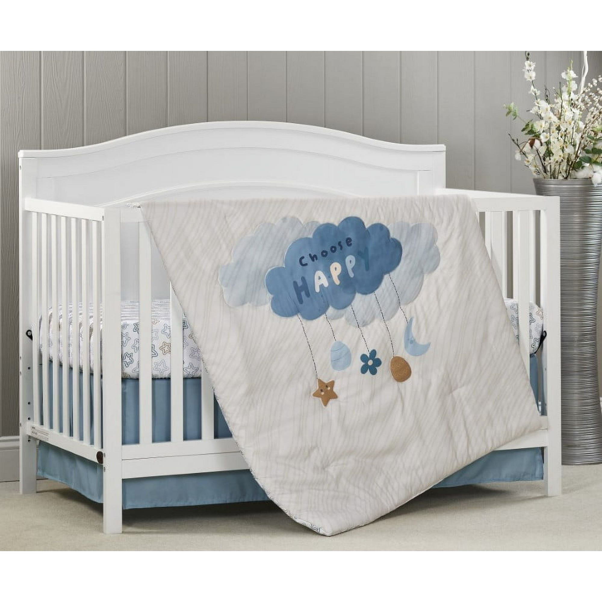 Oxford Baby Shining Stars (3 Pc Crib Nursery Bedding Set)