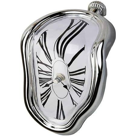 7 Inch Decorative Dali Watch Melting Clock Surrealism Table Shelf Desk Fashion Melted Clock Inspired Funny Home Decor Office