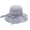 Grey, variant on Sun Hat Folding Sun Protection Knitted Wide Brim Ribbon Bow Women Beach Hat for Outdoor