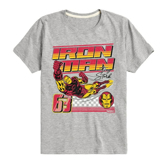 Marvel Iron Man - Racing - Toddler And Youth Short Sleeve Graphic T-Shirt