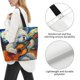 thumbnail image 3 of Disketp Dog Guitar Starry Night Bolsa Tote Estampada para Mujer, Bolso de Hombro y de Mano para Compras y Viajes, 3 of 8