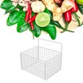 thumbnail image 3 of Wall Mounted Storage Basket, Metal Wire Hanging Basket, No Drilling Adhesive, Strong Weight Capacity, Space Saving Solution, Versatile Design, Stylish and Practical for Kitchen, 3 of 7