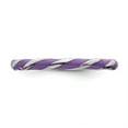 thumbnail image 4 of Sterling Silver Twisted Purple Enameled Ring, 4 of 5