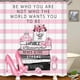 thumbnail image 3 of Juego de 4 cortinas de ducha con tacones altos de color verde azulado, Hello Gorgeous Turquoise Rose Butterfly Perfume Lipstick Makeup Cosmetic Black and White Stripes Modern Fashion Bathroom Decor, 3 of 7
