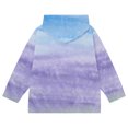 thumbnail image 6 of 50% Off Clear! 4-12Years Toddler Kids Boys Girls Fashion Cute Gradient Print Long Sleeve Pocket Zipper Hoodies Coat Purple 5 Years, 6 of 6