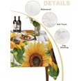 thumbnail image 5 of Sunflower Bee Suqare Tablecloth - 60 x 60 Inch, Vintage Yellow Floral Farmhouse Watercolor Waterproof & StainResistant Tablecloth, Oil-proof Table Cover for Dining/Party/Wedding/Camping/Buffet, 5 of 9
