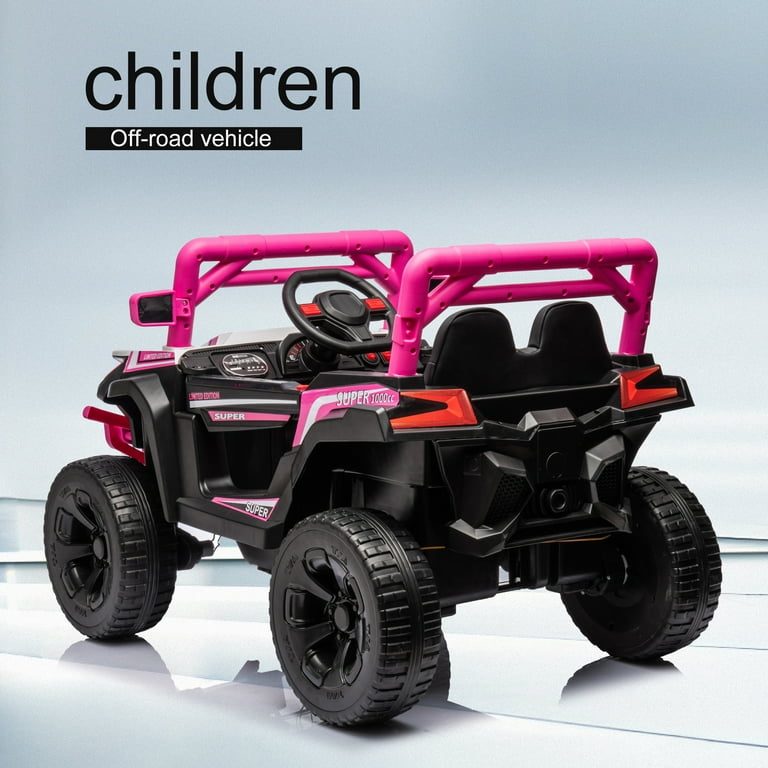 Ride on car and track discount