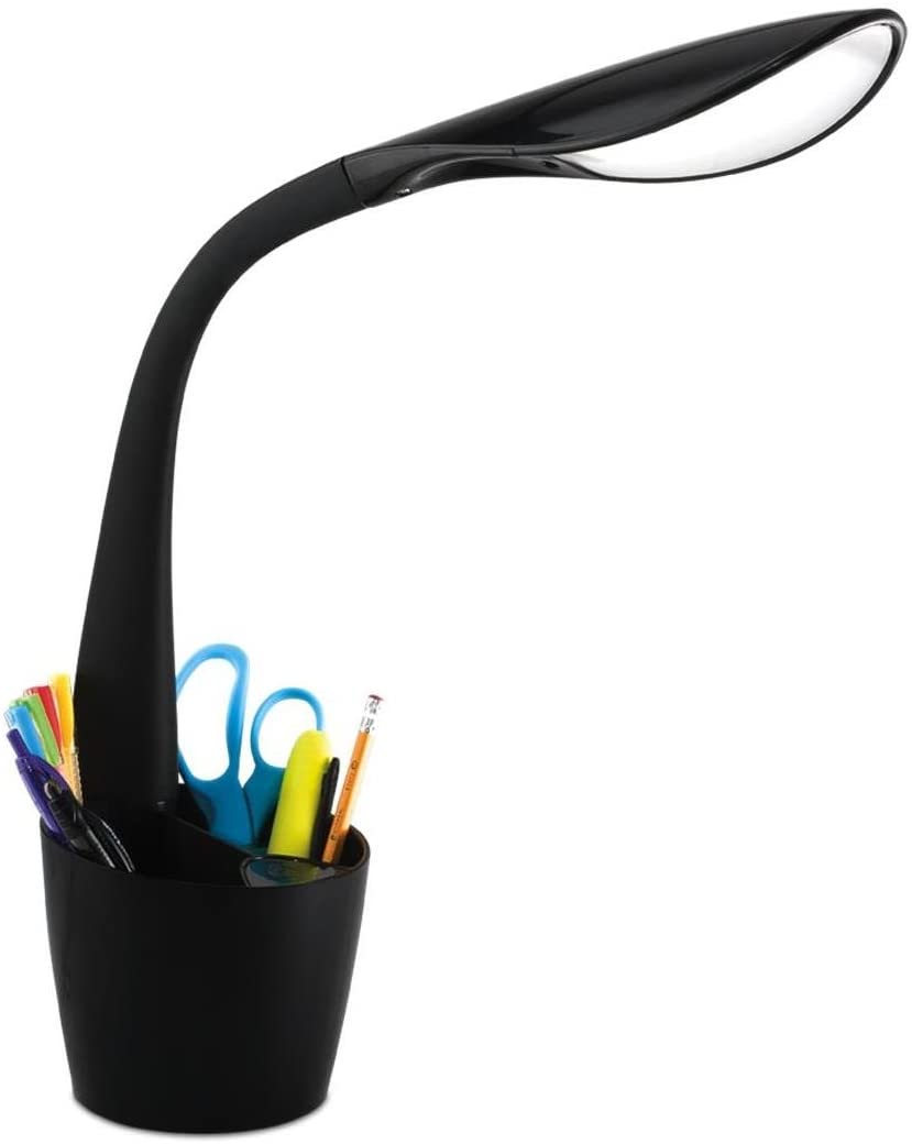 OttLite A12G59FFP Led Desk Space Organizer Lamp, Black, Desk Lamp, 4