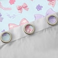 thumbnail image 4 of Homewish Ribbon Bowtie Curtains Pack of 2 (42x84 Each),Cute Cartoon Bow Curtains Blackout,Pink Purple Flower Bedroom Curtains For Princess,Super Cozy Room Decor, 4 of 6