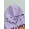 thumbnail image 5 of Big Sister Sweatshirt Toddler Baby Girls Long Sleeve Pullover Hoodie Tops, 5 of 8