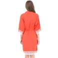 thumbnail image 2 of MR & Mrs Right Kimono Robes for Woman Cotton Bride and Bridesmaid Robes,Wedding Party-Orange color, 2 of 3