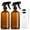 Amber/Black, variant on Amber Glass Spray Bottles 2 Pack, 16 oz Refillable Empty Spray Bottle for Cleaning, Essential Oils, Hair, Plants, Adjustable Nozzle for Squirt and Mist, Bleach/Vinegar/Rubbing Alcohol Safe