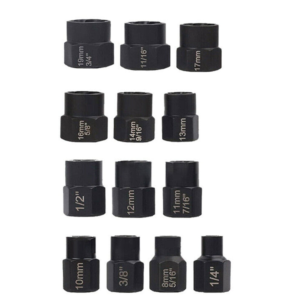 Damaged nut extractor kit 13pcs Damaged Bolt Nut Remover Set Nut