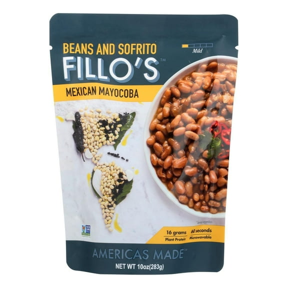 FILLOS Mexican Mayocoba Beans And Sofrito, KKS1 10 OZ