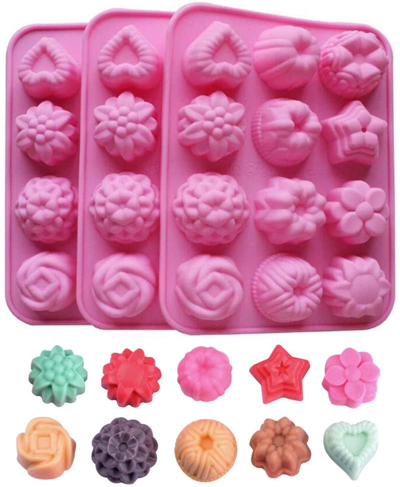 Baker DEPOT Bakeware Set Silicone Mold for Cake Decoration Jelly Pudding Candy 6 for sale online 