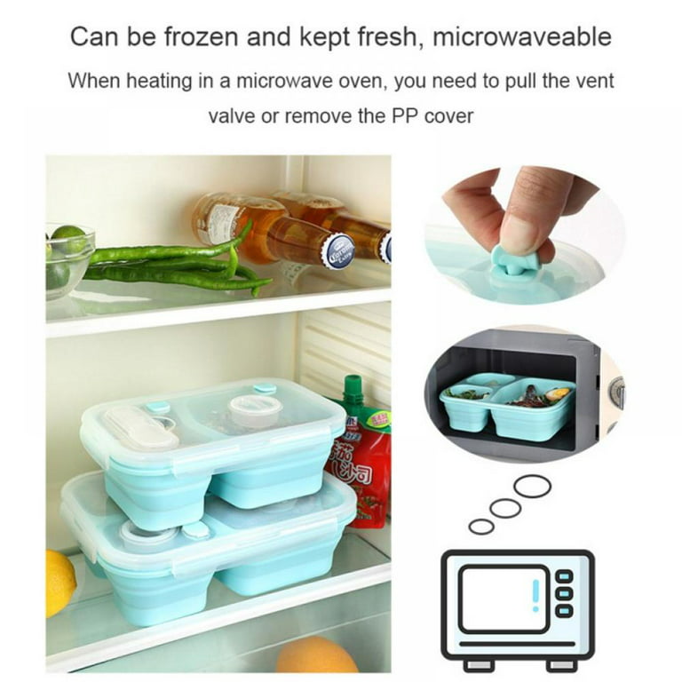  AFOROEOA 4PCS Sandwich Containers for Lunch Boxes with 12  Silicone Lunch Box Dividers 10pcs Food Picks Food Storage Sandwich Box  Containers with Lid for School, Office, Camping: Home & Kitchen