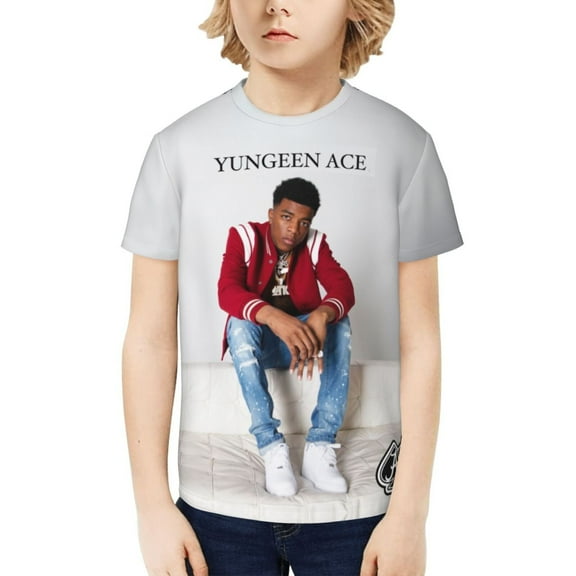 Yungeen Ace Kids T-Shirt 3d Printed Graphic T-Shirts Boys And Girls Short Sleeve Shirts For Youth Kids X-Small