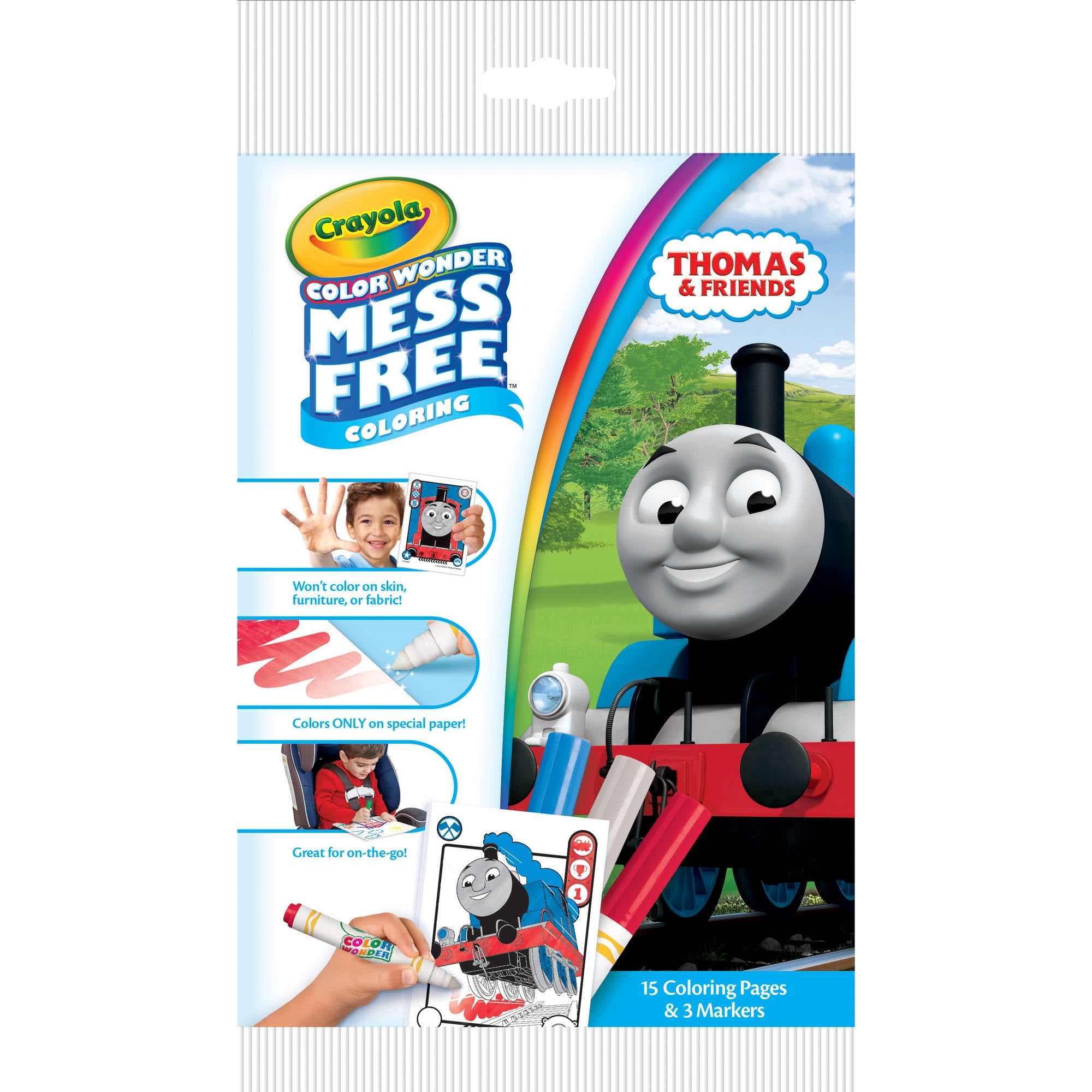 Washable Markers Sticker Sheets and Coloring Pages Thomas the Tank Engine Thomas the Train Stickers Coloring Activity Set With