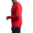 thumbnail image 3 of Champion Crewneck, Powerblend Fleece, Hoodie Sweatshirt for Men, Logo Reg. or Big, Team Red Scarlet Script, XX-Large Tall, 3 of 7