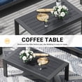 thumbnail image 2 of ECOPATIO Aluminum Patio Furniture Set, 8 Pcs Metal Modern Outdoor Sofa Sets, Outdoor Sectional Patio Conversation Set with Coffee Table for Backyard, Poolside, Dark Gray & Blue, 2 of 10