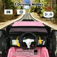 thumbnail image 5 of Gymax 12V Kids Ride On Truck RC Motorized Car w/ Spring Suspension & MP3 Pink, 5 of 10
