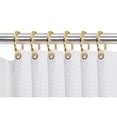 thumbnail image 1 of Utopia Alley HK5GD Eternity Rustproof Zinc Shower Curtain Rings for Bathroom Shower Rods, Gold - Set of 12, 1 of 1