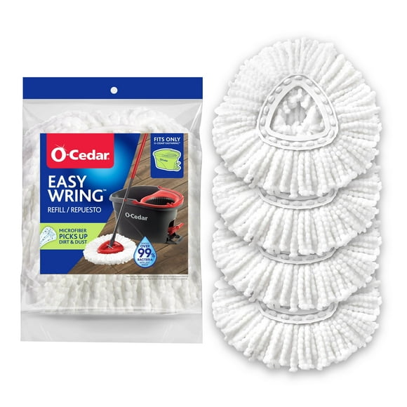 Recambio para mopa O-Cedar EasyWring Spin de microfibra (paquete de 4)