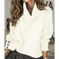 thumbnail image 4 of Suéteres de Punto Grueso Oversize para Mujer, con Cuello Alto, Larga y Corte Holgado, Ideales para el Invierno S, 4 of 8