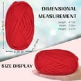 thumbnail image 2 of 2 PCS T-Shirt Yarn Elastic Fabric Crochet Cloth Yarn for DIY Knitting, Spaghetti Yarn Thick Knitting Yarn for Hand DIY Bag Blanket Cushion Crocheting Projects,Home Decor, 2 of 7