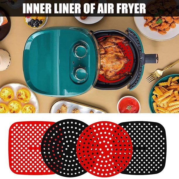 Aricomp Reusable Air Fryer Liner, 7.5 inch Square , Silicone Air Fryer Mats  , Air Fryer Accessories 