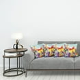 thumbnail image 3 of Ambesonne Colorful Throw Pillow Cover 4 Pack, Nature Leaves Butterfly, 20", Multicolor, 3 of 5
