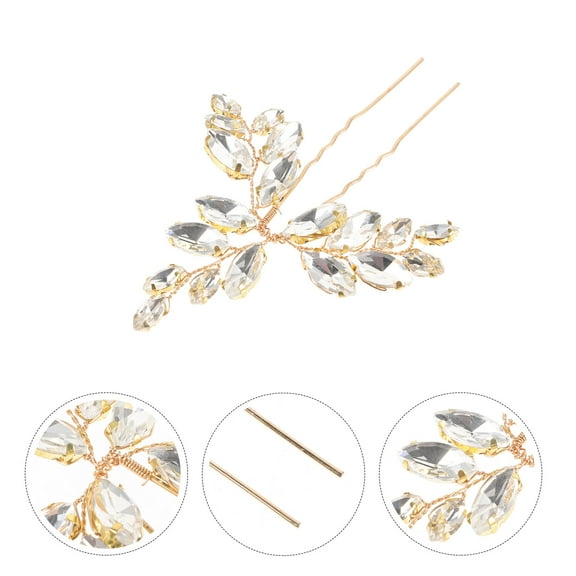 GOOHOCHY Wedding Bridal Hair Accessories Mother 9.5x7cm Golden