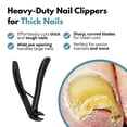 thumbnail image 6 of Nail Clipper, Extended Long Handle Angled Toenail Clippers, Curved Head Heavy Duty Nail Cutter with Wide Jaw Opening & Anti-Slip Grip, Ergonomic Design for Seniors & Thick Nails(Silver), 6 of 7