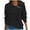 Black1, variant on Women's Casual Quarter Zip Sweatshirt Long Sleeve Quilted Turtleneck Pullover Loose Solid Lapel Shirt Top