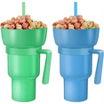 thumbnail image 3 of Mubarak 2-in-1 Stadium Tumbler with Snack Bowl - 20oz Reusable Washable Cup & Detachable Snack Container, 3 of 9
