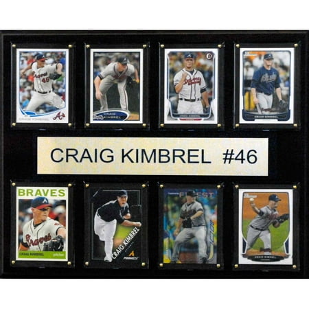 - C&I Collectables MLB 12x15 Craig Kimbrel Atlanta Braves 8-Card Plaque