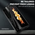 thumbnail image 5 of Galaxy Z Fold 6 Kickstand Armor Case with Slide Camera Lens Protection Cover Built-in 360° Rotate Ring Holder Stand Magnetic Military Shockproof Phone Cover Case for Samsung Galaxy Z Fold 6, Black, 5 of 9