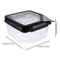thumbnail image 2 of OULII Rectangular Plastic Reptile Terrariums Carrier 1Pcs, 2 of 8