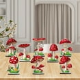 thumbnail image 5 of nvzhuang Wooden Mushroom Desk Decorations 9 Pcs Set Fairy Forest Table Top Sign Centerpieces for Home, Office, 5 of 7