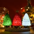 thumbnail image 3 of Christmas Tree With LED Lights LED Christmas Figures For Desktop Resin Tree Christmas Sculptures Holiday Sculptures For Christmas Home Christmas Decoration for Tabletop Red, 3 of 7