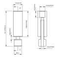 thumbnail image 3 of for Ender3S1 Bi-metal Heatbreak DLC Coated Heat Break for Ender3V2 CR10 Ender3pro/Ender5ProPlus/CR10V2V3 CR10S, 3 of 4
