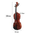 thumbnail image 3 of Violin 4/4 Violin,Music Instruments for Adults Child Violin, with Hard Case, Bow,Great for Beginner, 3 of 5