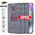 thumbnail image 1 of Protector de pantalla de privacidad de cerámica mate, película antiespía para IPhone 14 11 12 13 Pro Max Mini, XS Max X XR 7 8 14 Plus, 3 uds., 1 of 3