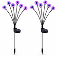 thumbnail image 6 of LOMYOLO Halloween Solar Eyeball Lights Outdoor, 2 Pack 12 LED Scary Swaying Eye Landscape Path Lights Waterproof Solar Garden Lights for Yard Lawn Walkway Patio Halloween Decorations Party Decor, 6 of 8