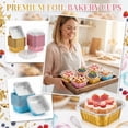 thumbnail image 7 of 30 Pack Aluminum Foil Cake with Plastic Lids Baking Cups for Desserts Loaf Pudding Mousse and Takeout, 7 of 7