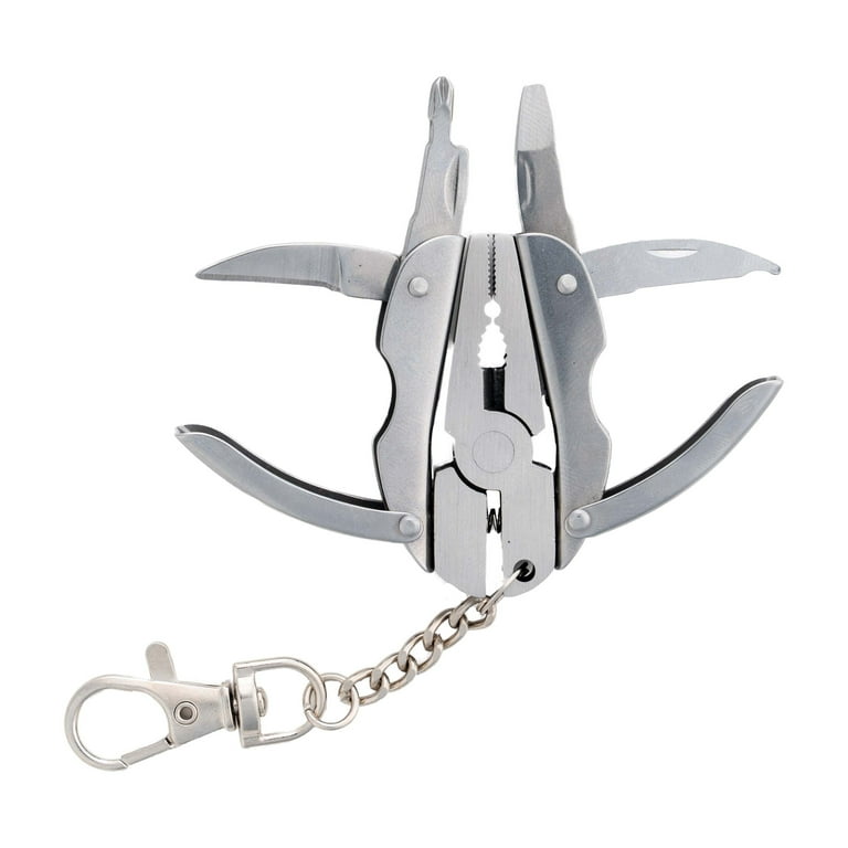 Ozark Trail 9 in 1 Mini Fishing Multi Tool, Compact Stainless